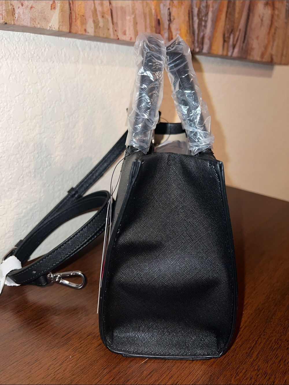 NWT, Nine West Eliora Pearl Mini Satchel with Optional Crossbody Strap. - Picture 5 of 9